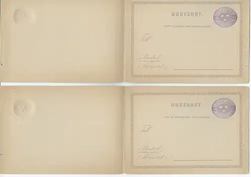 Schweden: 2x Doppelkarte - ÖRE