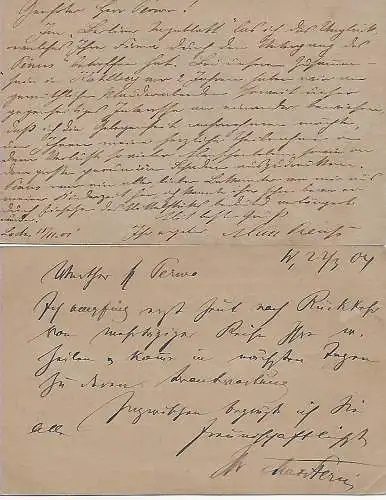 Russland: 2x Ganzsache nach Westpreussen, heute Polen - Elbing, 1901 + 1904