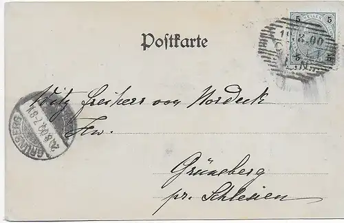 Carte visuelle: Grauss de Cilli, 1900 vers Grünenberg/Silésie