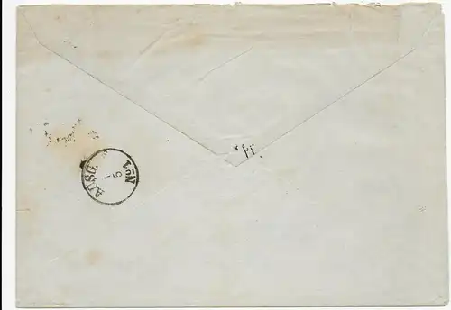 Gdansk, timbres de port, 1875 au Königl. Cour de district de Butov