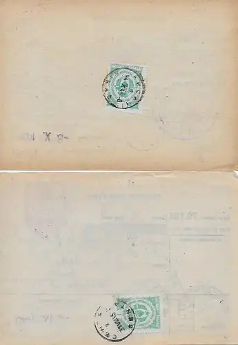 Yougoslavie 1945: face arrière numéro 84, 60 pièces justificatives