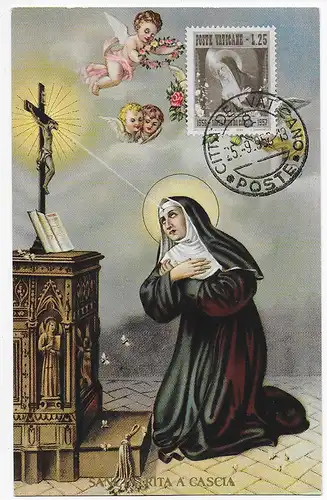 Maximumkarte Vatikan 1958