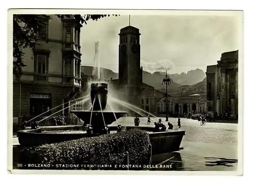 Photo Postkarte Italien 1936 von Bozen, Südtürol nach München