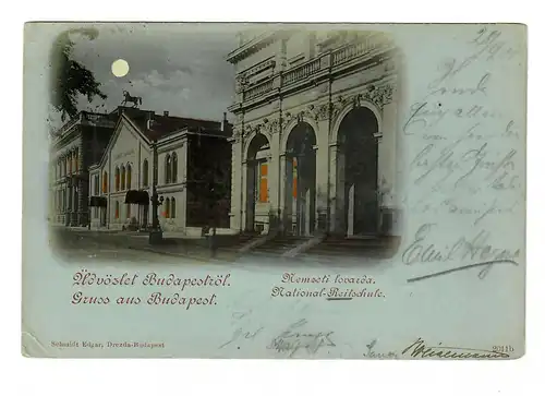 Budapest: Carte de la Lune - Equitation à Berlin en 1901
