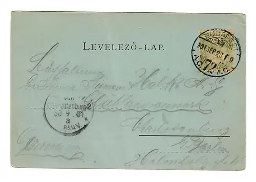 Budapest: Carte de la Lune - Equitation à Berlin en 1901