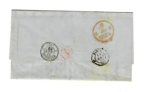 USA to France: 1852: Transatlantic Post: P. Asia to Marseille