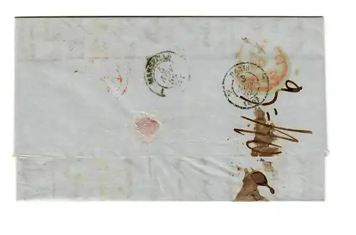 USA to France: 1852: Transatlantic Post: P. Asia, New York to Marseille