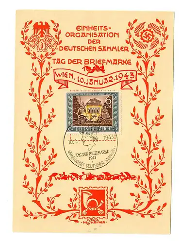 Jour du timbre: Vienne: 10 janvier 1943