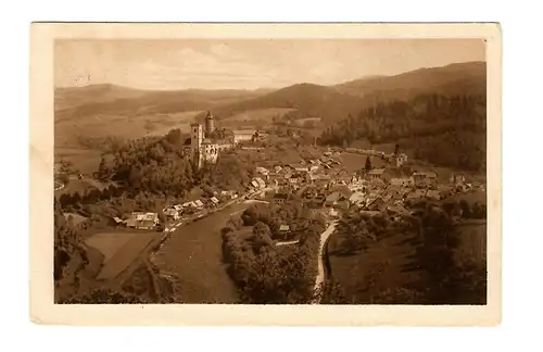 Carte de vue Rosenberg/Globau vers Munich: 1938 Sudetenland - En route