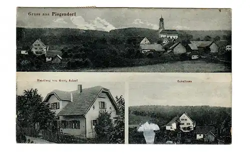 Ansichtskarte Gruss aus Piegendorf/Oberroning nach Waldmünchen