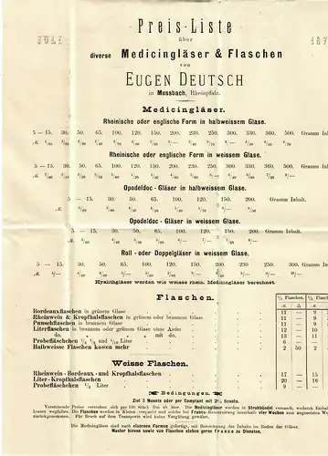Drucksachebrief Mussbach/Pfalz  nach Memmingen, 1878
