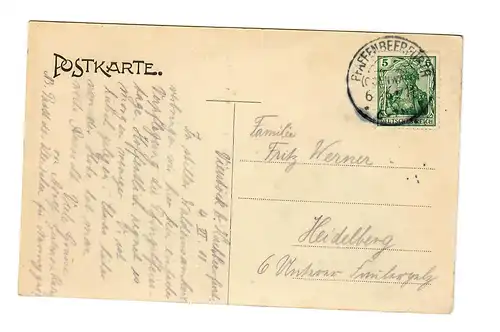 Gruss von Burgviertel, Morsberg, Pfaffenbererfürth, 1911