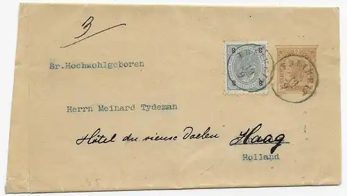 Böhmen 1894 nach Gravenhage/NL