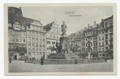 Ansichtskarte Leipzig 1919 als Sodatenkarte Freikorps nach Schmorkau
