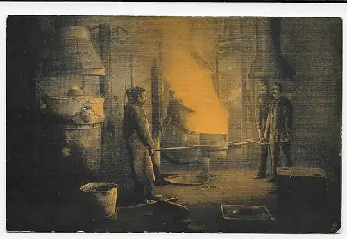Postkarte Metallgiesserei Voith in Heidenheim/Brenz, Werbekarte