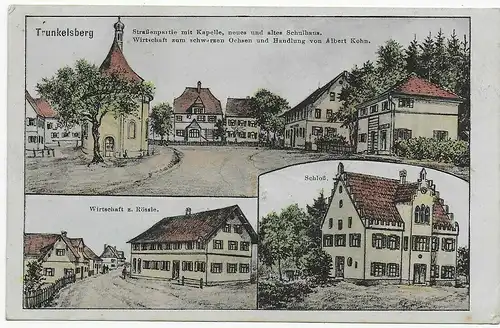 Carte de vue Trunkelsberg, 1919 d'après Ulm