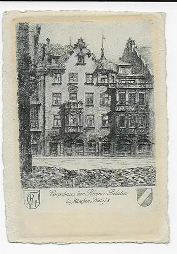 Studentika: Corpshaus der Rheno-Palatia, München, 1929 nach Berlin