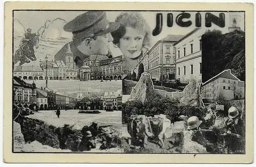 B&M Post sur belle carte Jicin