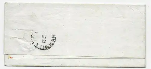 Brief Charge Buchloe mit Nr. 61 nach Röttenbach, Randstück