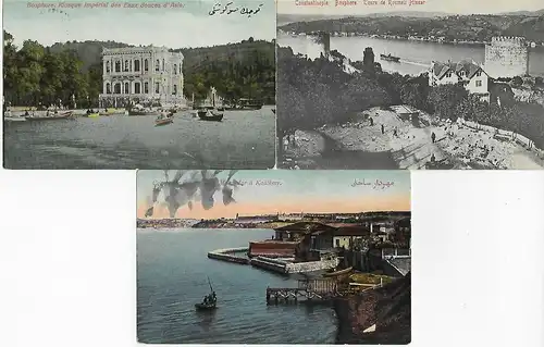 3x Kaiserlich dt. Marine Schiffspost 1915/16, Feldpost, Dampfer General