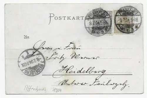 Maison de singes dans le jardin zoologique de Francfort, 1904 à Heidelberg