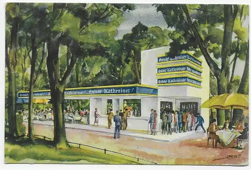 Publicité Café Malt, Exposition internationale d'hygiène, Dresde, 1930 après Ulm
