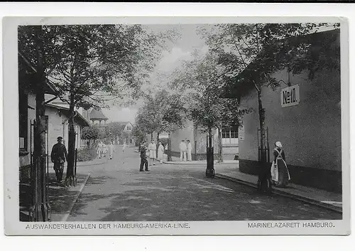 Halls d'émigration de la ligne Hambourg-Amérique, hôpital Marine Hambourg