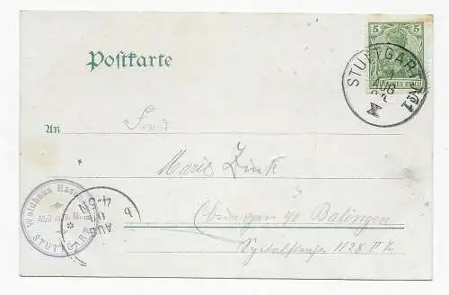 Salutation de Waldhaus/Hasenberg, 1904, Stuttgart d'après Balingen