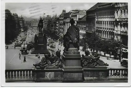 Ansichtskarte Prag, 1940 nach Meersburg