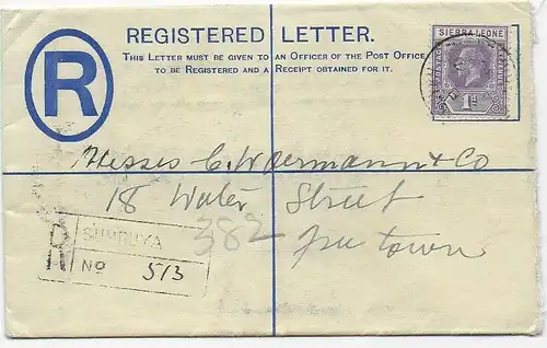 Registered Sumbuya, Sierra Leone, 1930