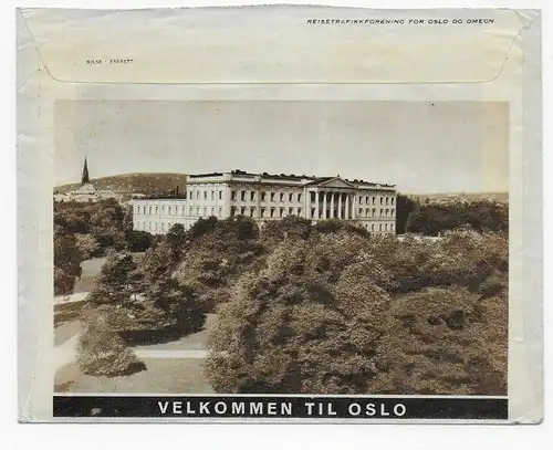 Oslo 1932 à Berlin avec supplément, dos avec image