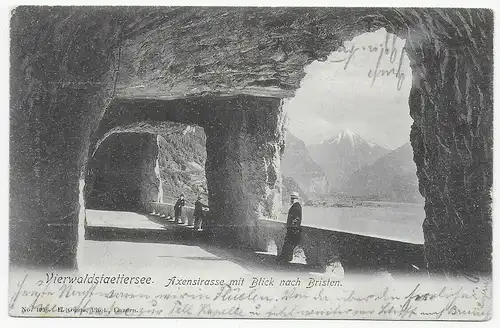 Lac de Querwald, Lucerne après Flueten - Poste maritime, 1904