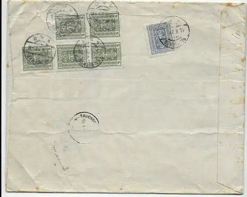 Echantillon de marchandises sans valeur, Envoyer Vienne 1923 en Argentine