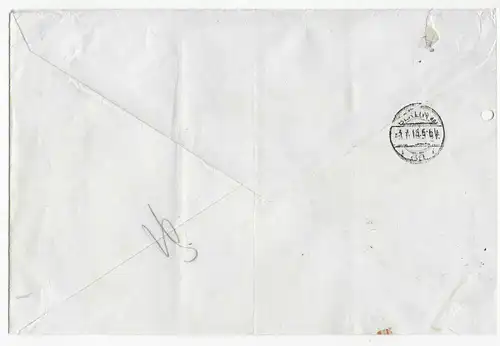 Inscription 1916 Varsovie - Bes. I. WK à Berlin, censure, zelocean