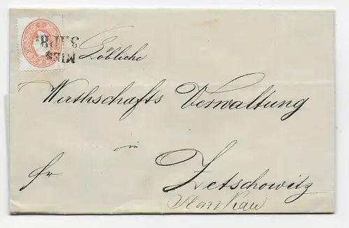 Herrmanshütte bei Mies Böhmen nach Zetschoeitz, 1861