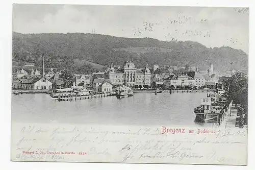 AK Bregenz d'après Rigi-Kolsterli, 1903: Postconducteur Bregerz-St. Margarethen