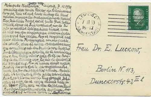 Prof. Dr. Baum, Vétérinaire imt Autograph, Leipzig 1930 vers Berlin, Texte