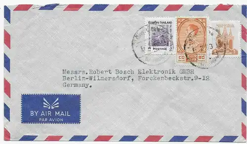 Luftpost Bangkok nach Berlin-Wilmersdorf, 1976