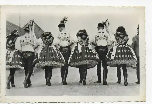 Poste de terrain 7.4.1939 à Chemnitz avec des costumes