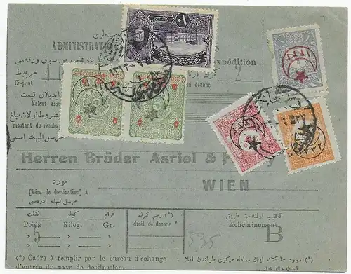 Paketkarte nach Wien