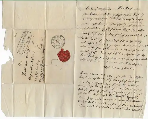 Brief aus Karlsruhe 1836, Baden