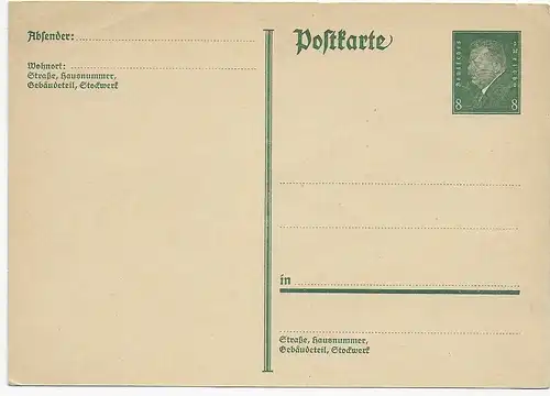 Ganzsache mit rückseitiger handgemalter Zeichnung: Wanderer findet Edelweiß