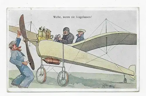 Jux-Karte Flieger Hachy, 1913 