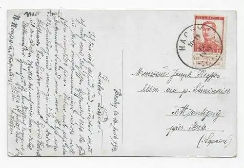 Carte Jux Hachy, 1913.