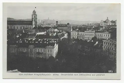 Ansichtskarte Wilna, Feldpost 1916 nach Frankfurt/M