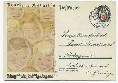 Deutsche Nothilfe für die Jugend von Biberschlag 1929 nach Hüttensteinach