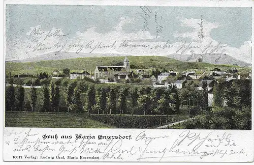 Carte de vue de la grogne de Maria Enzersdorf, 1904