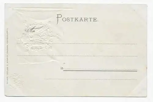 Ansichtskarte Litzmannstadt/Warthegau mit Postamt, 1942 nach Falkenstein