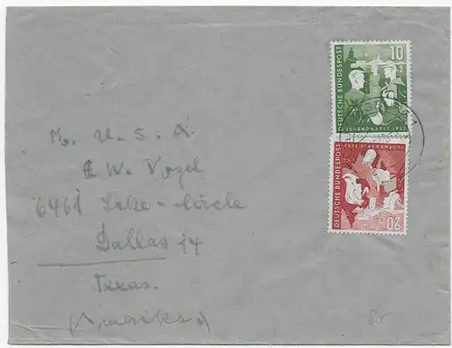 Duisburg 1952, Brief nach Dallas/Tx