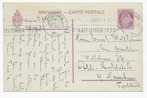 Affaire entière P61 Kristina 1923 à Hambourg